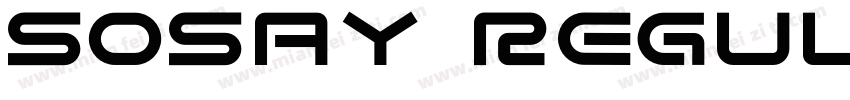 SOSAY Regular字体转换